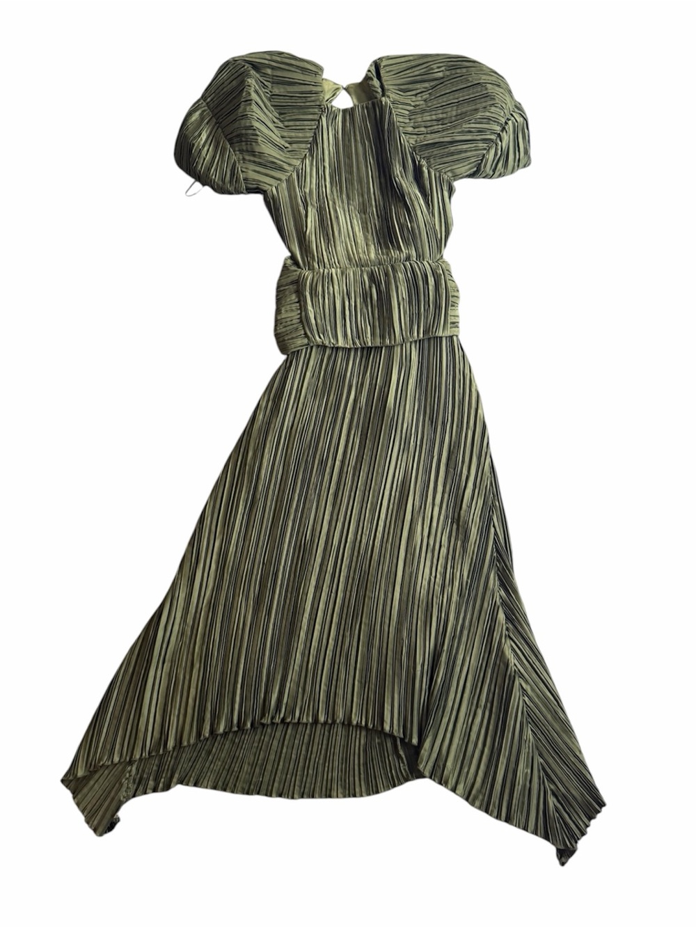Cult Giai Pleated Nadira Dress Cypress Metallic - Picture 8 of 16